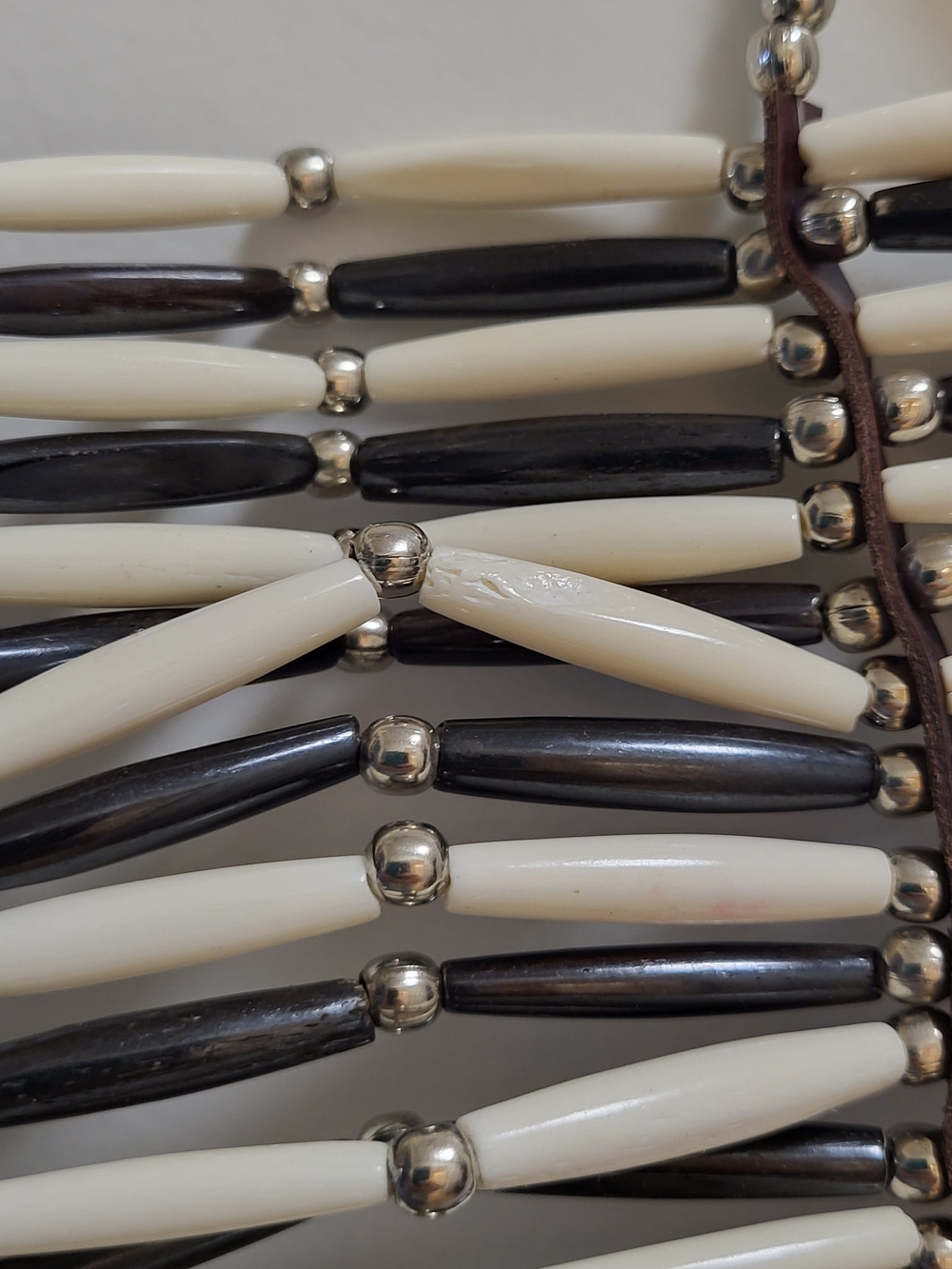 Handmade Beaded 36 Row Plains Indian Breastplate - Picture 5 of 6